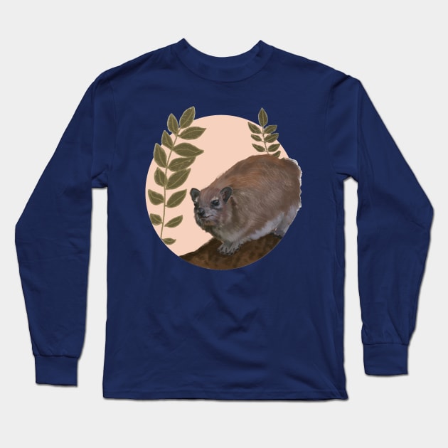 Rock Hyrax Long Sleeve T-Shirt by Oniomsra